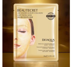 Омолаживающая маска для лица, 28g, Bioaqua, Beautecret Gold Luxury