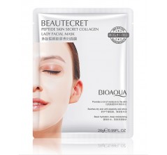 5 шт Питательная гидрогелевая маска для лица, 28g, BIOAQUA, Beautecret Peptide Skin Secret Collagen