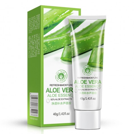 Эссенция для лица с экстрактом алоэ вера, 40g, BioAqua Aloe Vera 92% Aloe Essence 