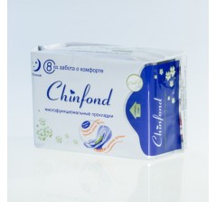 Гигиенические ночные прокладки "Chinfond" , 8 шт/уп, Haogang